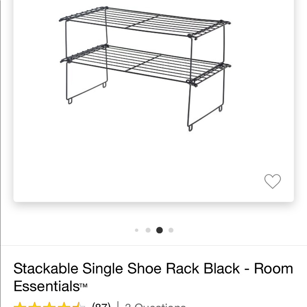 Stackable shoe racks from target room essentials
